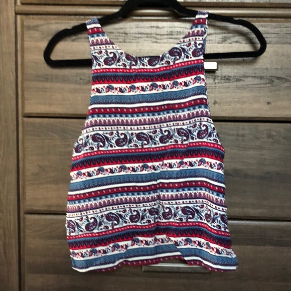 Red, White And Blue Crop Top - Picture 2 of 2